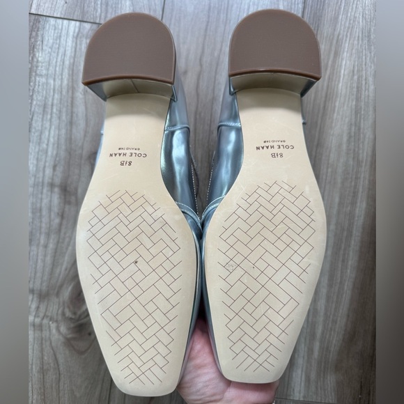 Cole Haan Paxton Maryjane Pump Silver Sz 8.5B new - Picture 7 of 12